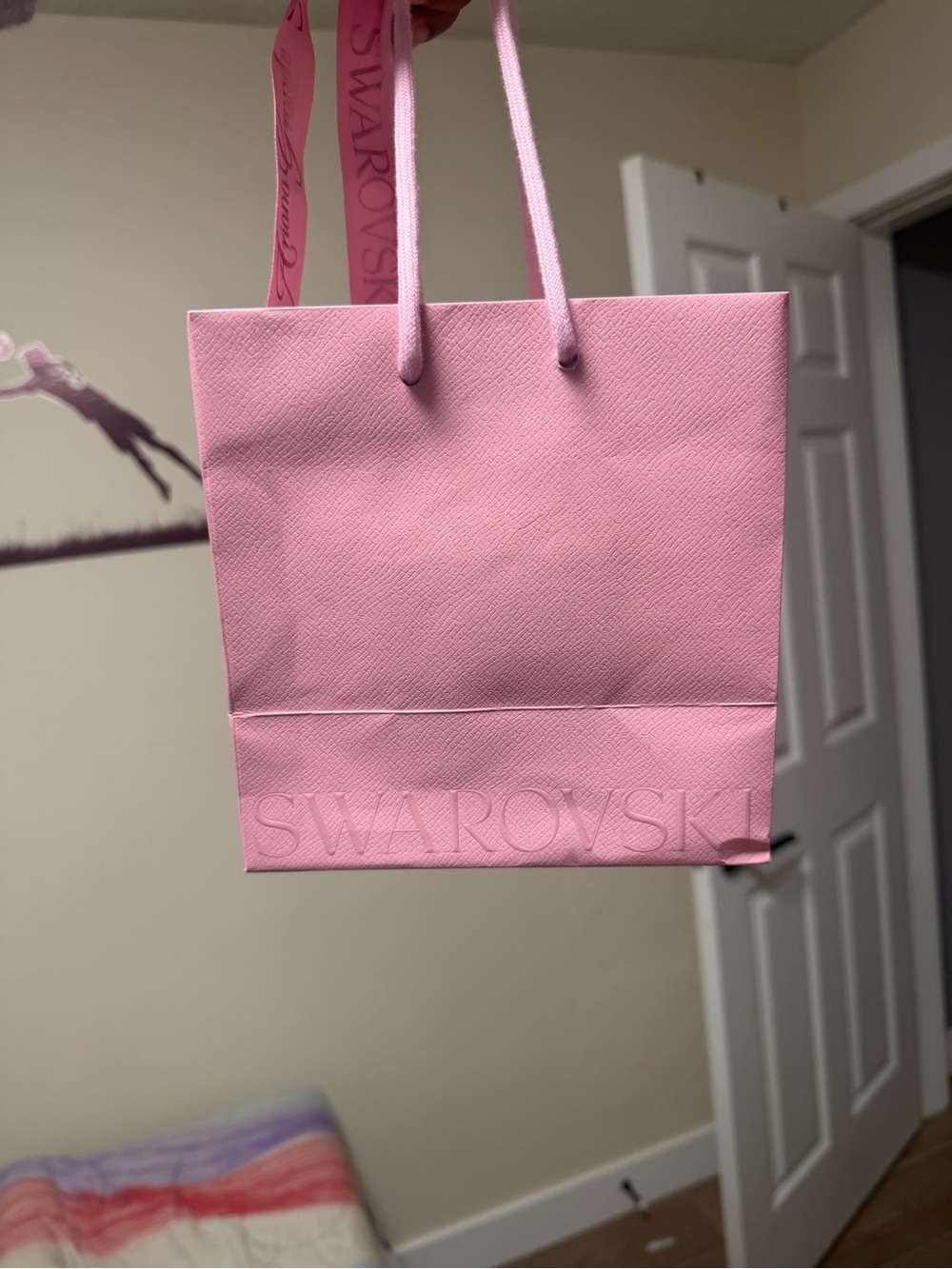Swarovski Pink Textured Gift Tote